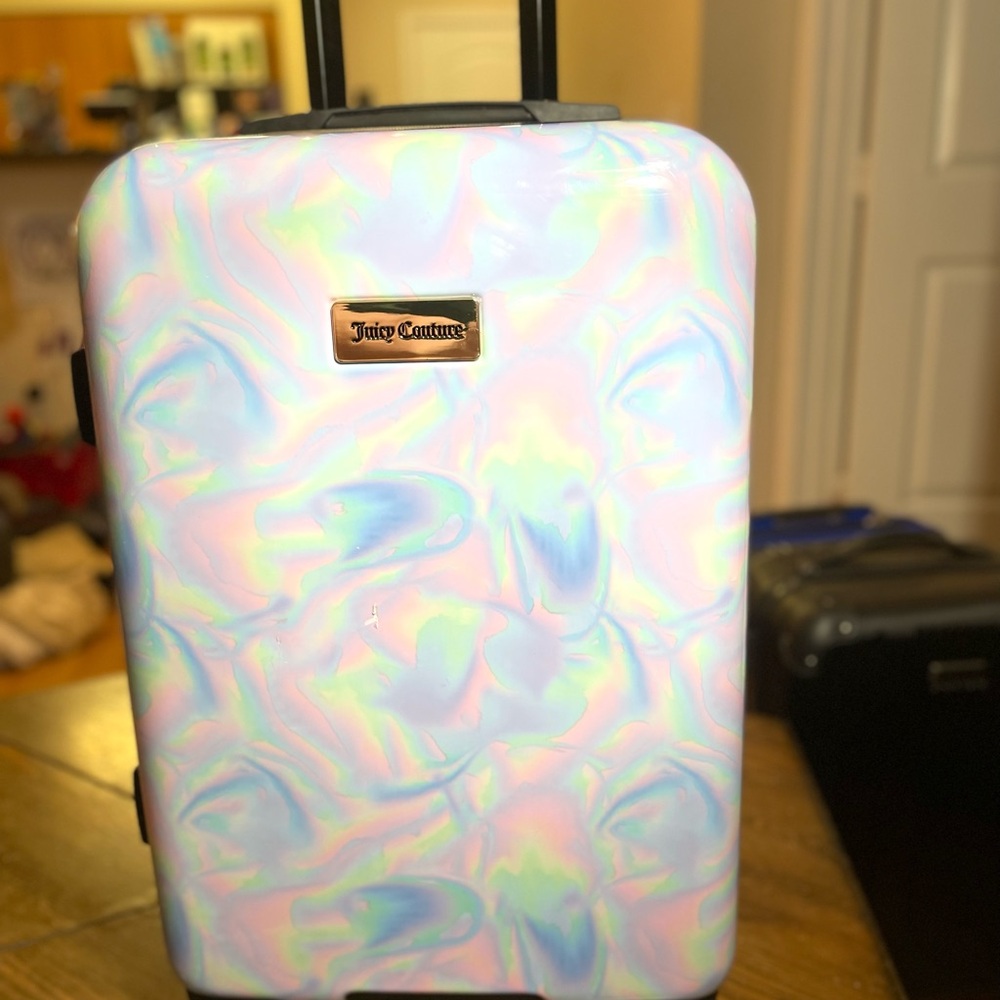 Juicy Couture Pastel Swirl Suitcase